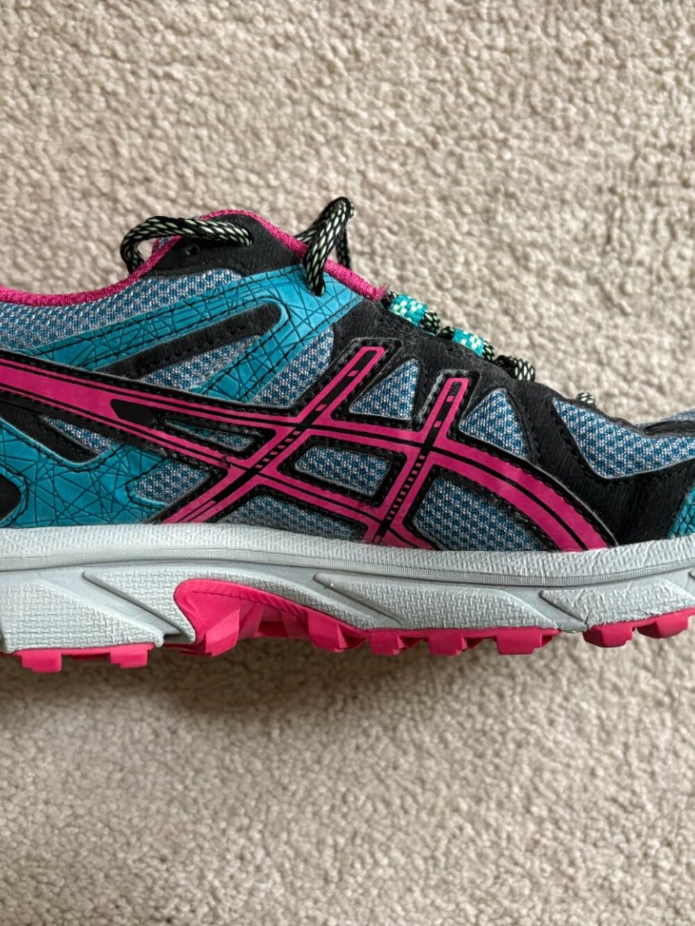 Asics Gel-Sonoma Trail Running Hiking Shoes Women's Size 9 Blue Pink T4F7N - Picture 6 of 10